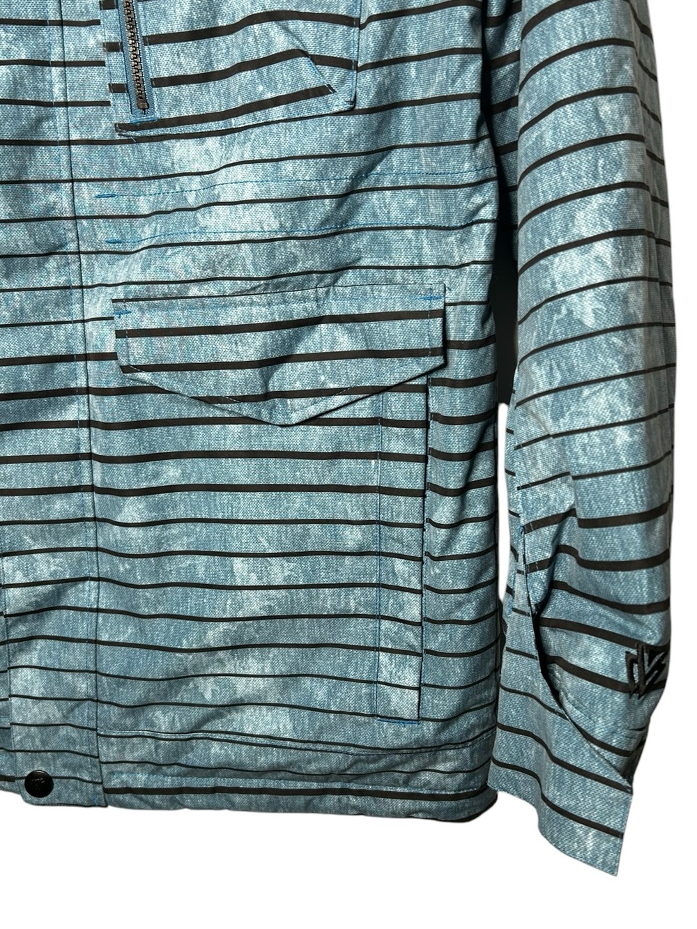 2014 Burton TWC Cannon Shaun White Snowboard Jacket Riptide Stripe M - Picture 4 of 14